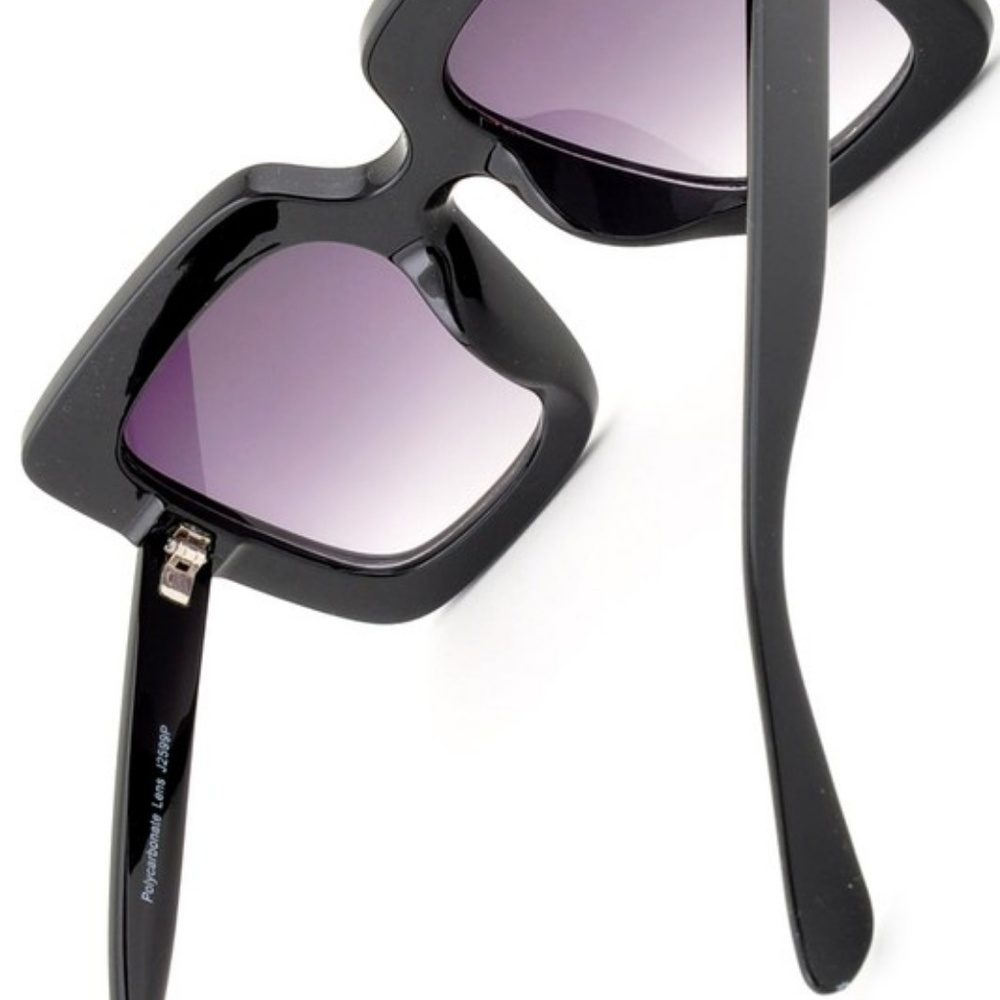 Pink Square Rhinestone Detail Tinted Sunglasses - Picture 5 of 8